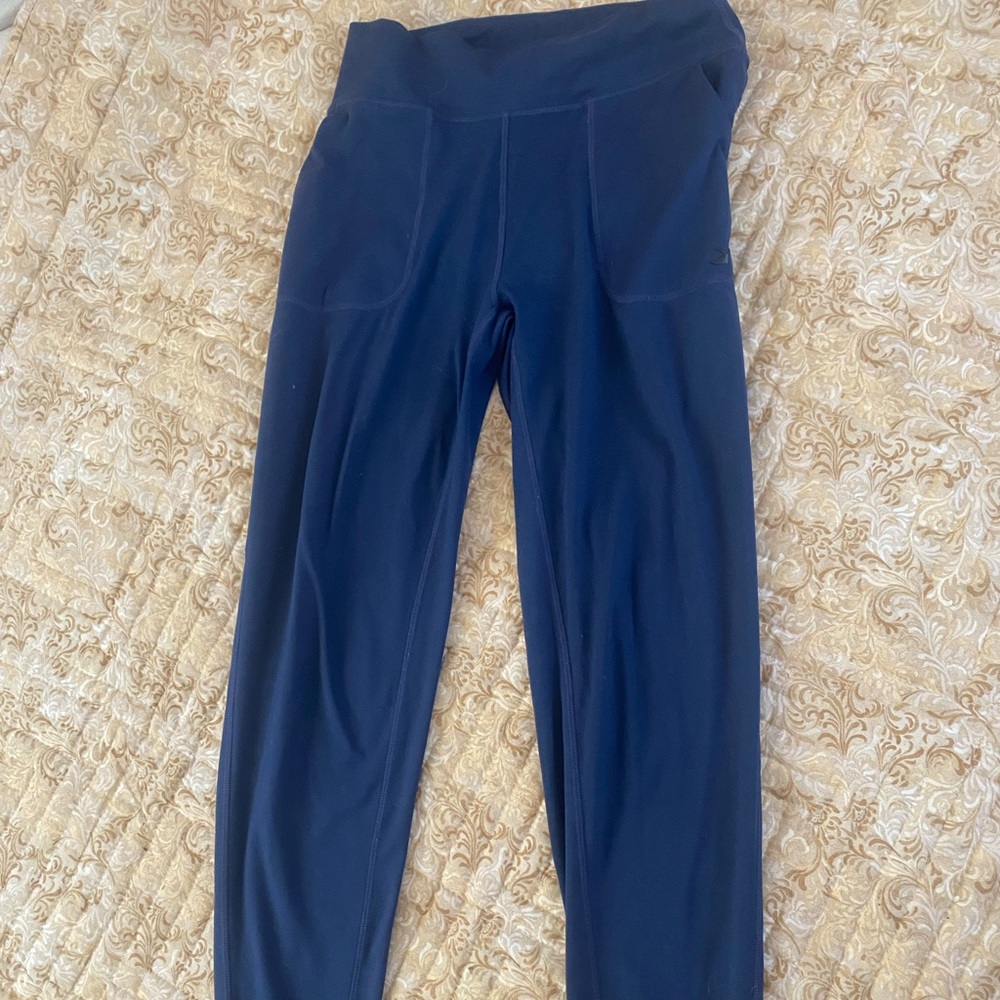 Dark/royal blue jogger pants with pockets. Size M.
